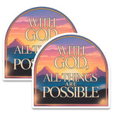 With God All Things Are Possible Magnet 2-Pack — 4