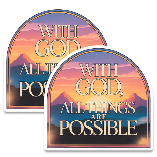 With God All Things Are Possible Magnet 2-Pack — 4