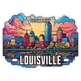 Louisville Kentucky Sticker 4 Inch Travel Souvenir City Destination - Waterproof Vinyl Decal for Laptop Water Bottle Car Tumbler - Durable Aesthetic Long-Lasting Stickers for Adults ID44990 8
