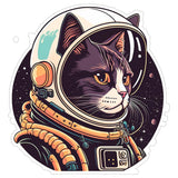 Space Cat Sticker 4 Inch — Waterproof Vinyl Decal Galaxy Astronaut Cosmic Funny 1