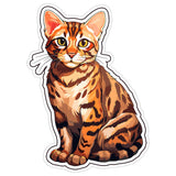 Bengal Cat Sticker 4 Inch — Waterproof Vinyl Decal Spotted Leopard Wild Hybrid 1