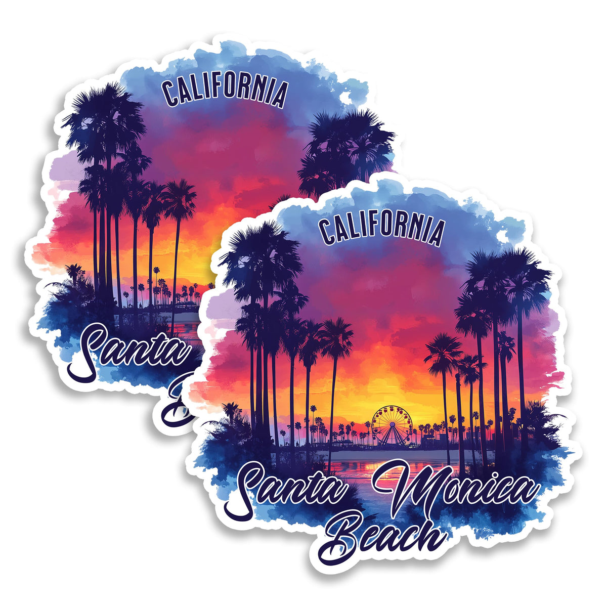 Santa Monica Beach California Magnet 2-Pack — 4