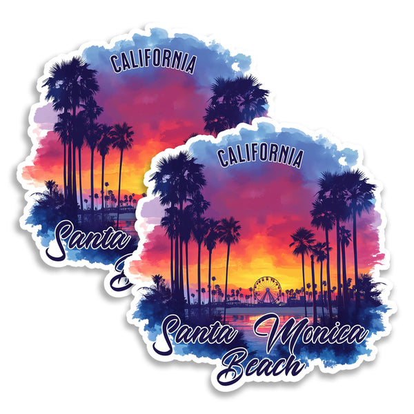 Santa Monica Beach California Magnet 2-Pack — 4