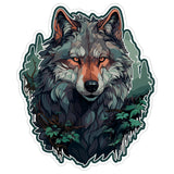 Wolf Sticker 4 Inch — Waterproof Vinyl Decal Gray Wolf Pack Predator 1