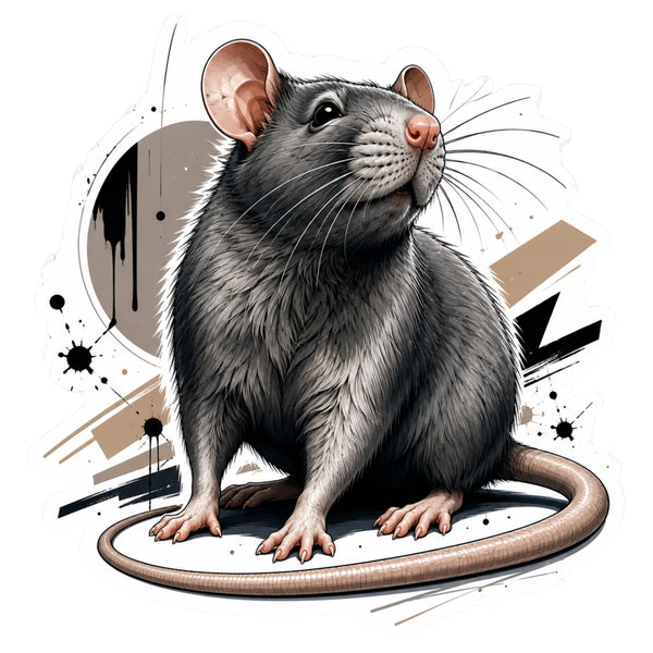 Rat Sticker 4 Inch — Waterproof Vinyl Decal