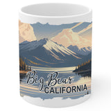 Big Bear California Mug 11oz — White Ceramic Alpine Village Coffee Mug 1