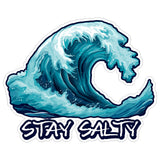 Stay Salty Sticker 4 Inch — Waterproof Vinyl Decal Beach Life Sarcastic Ocean 1