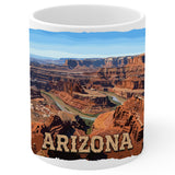 Arizona State Coffee Mug 11oz — White Ceramic Grand Canyon State Mug 1