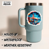 San Francisco California Sticker 4 Inch 2-Pack - Waterproof Vinyl Decal for Laptop Water Bottle Car Tumbler - Durable Aesthetic Long-Lasting Stickers for Adults ID45039 2