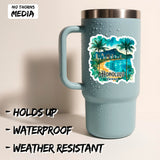Honolulu Hawaii Sticker 4 Inch 2-Pack - Waterproof Vinyl Decal for Laptop Water Bottle Car Tumbler - Durable Aesthetic Long-Lasting Stickers for Adults ID45039 2