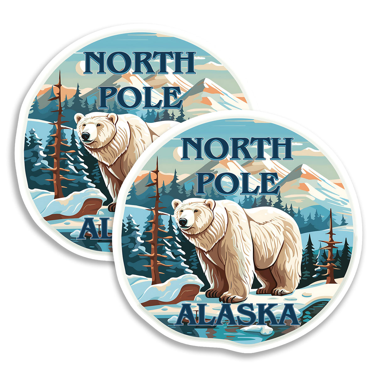 North Pole Alaska Magnet 2-Pack — 4