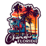 Clearwater Florida Sticker 4 Inch — Waterproof Vinyl Decal City Travel Souvenir 8
