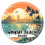Waikiki Beach Hawaii Sticker 4 Inch — Waterproof Vinyl Decal Ocean Coastal 8
