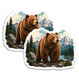 Grizzly Bear Magnet 2-Pack — 4