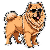 Chow Chow Sticker 4 Inch — Waterproof Vinyl Decal Lion Dog Fluffy Blue Tongue 8