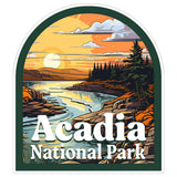 Acadia National Park Maine Sticker 4 Inch Nature Hiking Camping Scenic - Waterproof Vinyl Decal for Laptop Water Bottle Car Tumbler - Durable Aesthetic Long-Lasting Stickers for Adults ID44990 1