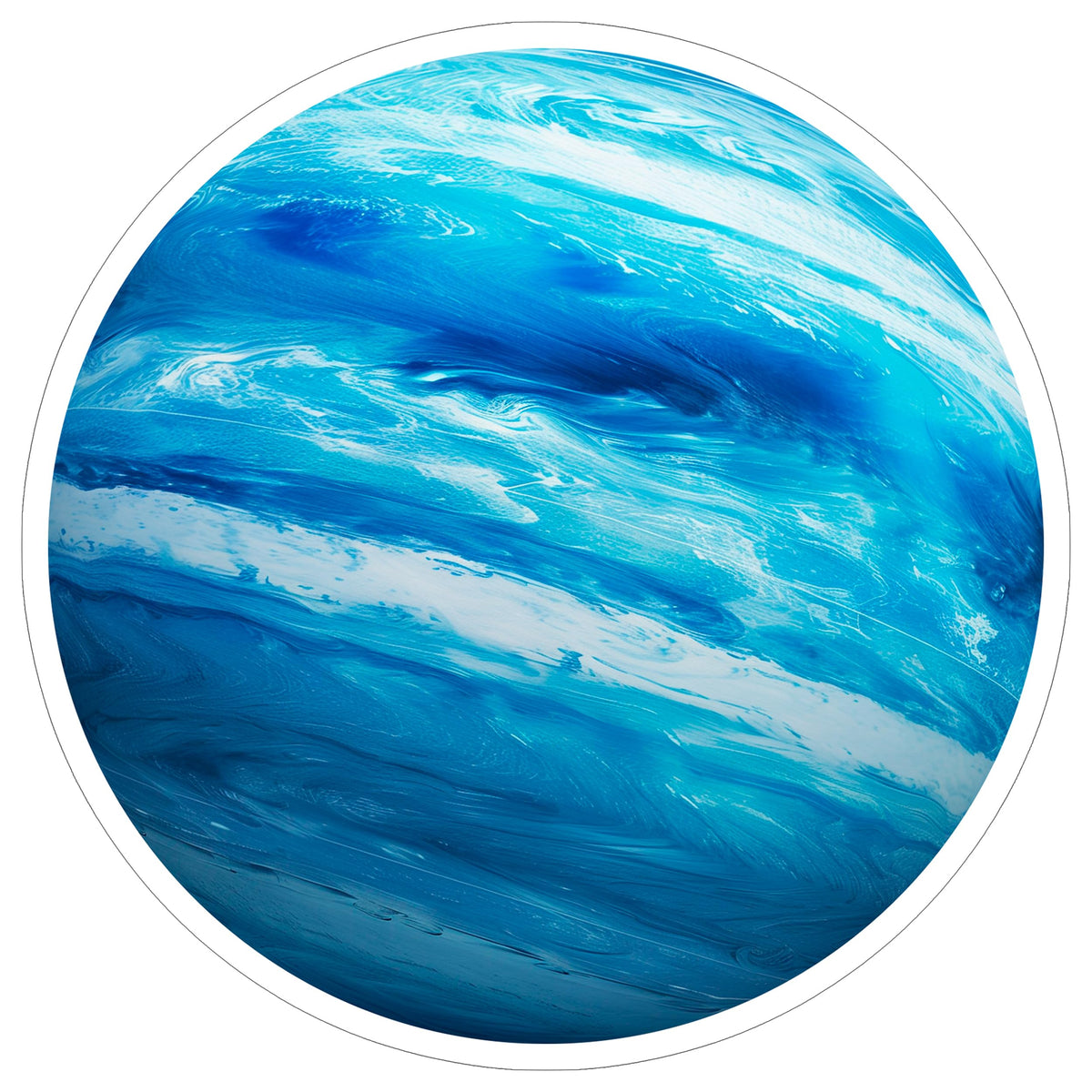 Neptune Planet Sticker 4 Inch — Waterproof Vinyl Decal Ice Giant Solar System