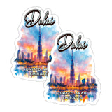 Dubai United Arab Emirates UAE Sticker 4 Inch 2-Pack - Waterproof Vinyl Decal for Laptop Water Bottle Car Tumbler - Durable Aesthetic Long-Lasting Stickers for Adults ID45039 1