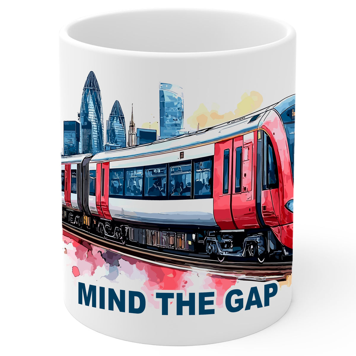 Mind the Gap London Coffee Mug 11oz — White Ceramic London Underground Mug