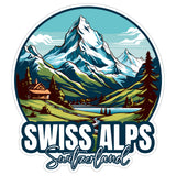 Swiss Alps Switzerland Sticker 4 Inch — Waterproof Vinyl Decal City Travel Souvenir 1