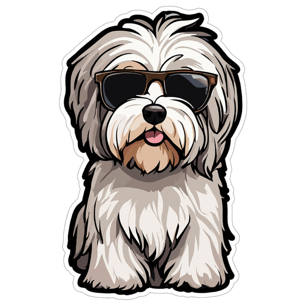 Havanese Sticker 4 Inch — Waterproof Vinyl Decal Toy Dog Fluffy Havi