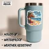 Puerto Vallarta Mexico Sticker 4 Inch 2-Pack Beach Tropical Souvenir - Waterproof Vinyl Decal for Laptop Water Bottle Car Luggage - Durable Funny Travel Long-Lasting Stickers for Adults ID45039 2