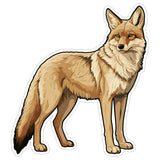Coyote Sticker 4 Inch — Waterproof Vinyl Decal Wild Canine Trickster 9