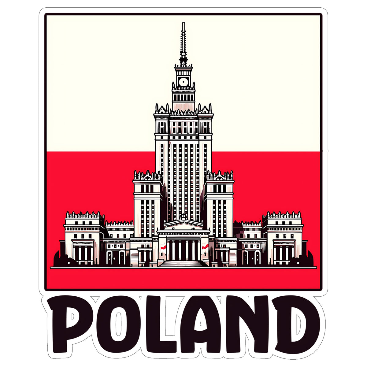 Poland Sticker 4 Inch — Waterproof Vinyl Decal Travel Souvenir