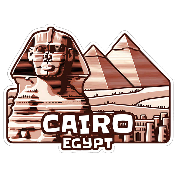 Cairo Egypt Sticker 4 Inch — Waterproof Vinyl Decal City Travel Souvenir