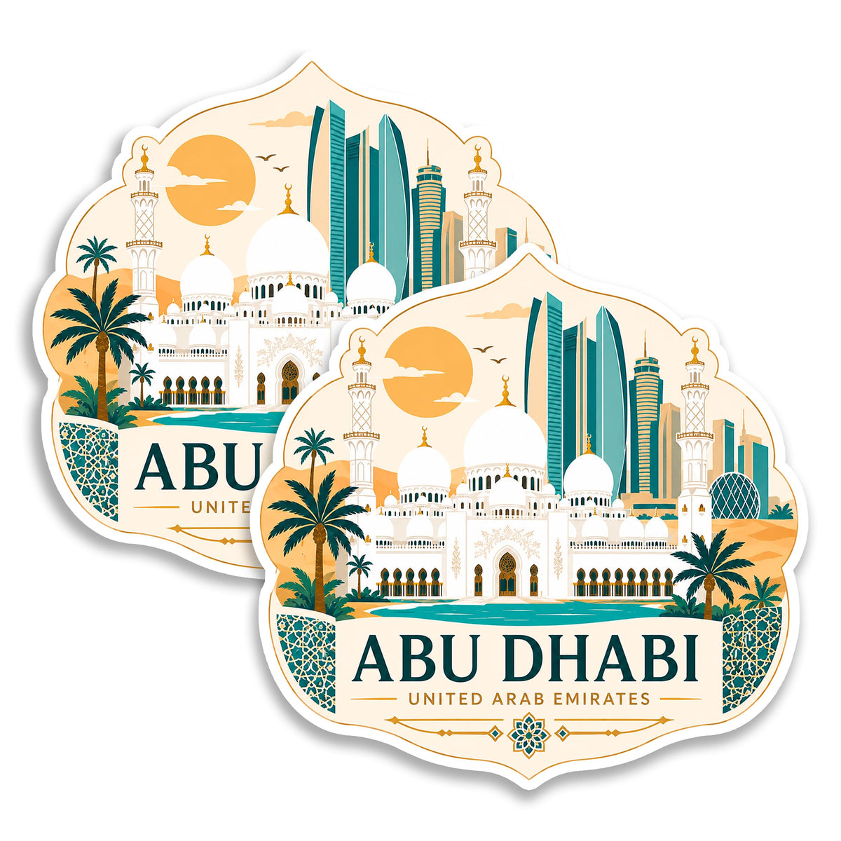 Abu Dhabi United Arab Emirates (UAE) Magnet 2-Pack — 4