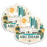 Abu Dhabi United Arab Emirates (UAE) Magnet 2-Pack — 4