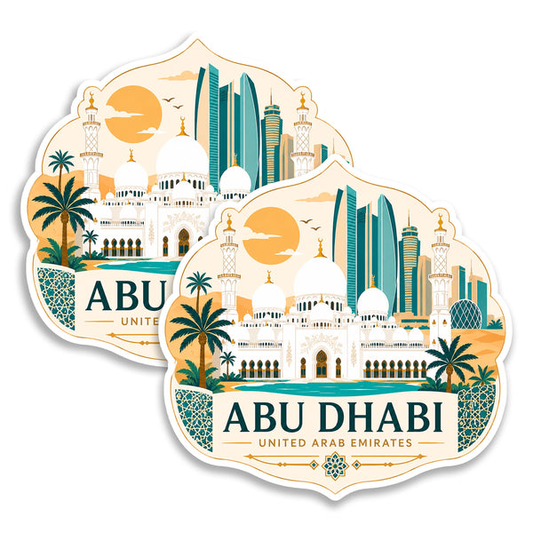 Abu Dhabi United Arab Emirates (UAE) Magnet 2-Pack — 4