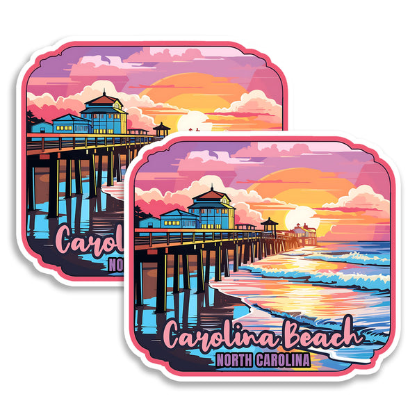 Carolina Beach North Carolina Magnet 2-Pack — 4