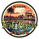 Fort Myers Beach Florida Sticker 4 Inch — Waterproof Vinyl Decal Ocean Coastal 8