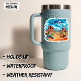 New Mexico State Sticker 4 Inch 2-Pack - Waterproof Vinyl Decal for Laptop Water Bottle Car Tumbler - Durable Aesthetic Long-Lasting Stickers for Adults ID45039 2
