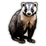 Badger Sticker 4 Inch — Waterproof Vinyl Decal Mammal Forest European 1