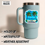 Jamaica Sticker 4 Inch 2-Pack - Waterproof Vinyl Decal for Laptop Water Bottle Car Tumbler - Durable Aesthetic Long-Lasting Stickers for Adults ID45039 2