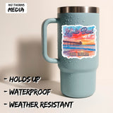 Myrtle Beach South Carolina Sticker 4 Inch 2-Pack - Waterproof Vinyl Decal for Laptop Water Bottle Car Tumbler - Durable Aesthetic Long-Lasting Stickers for Adults ID45039 2