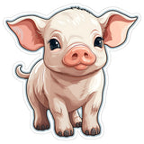 Pig Sticker 4 Inch — Waterproof Vinyl Decal Mini Pot-Bellied Farm Animal 1