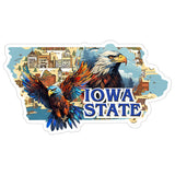 Iowa State Sticker 4 Inch — Waterproof Vinyl Decal State Pride 8
