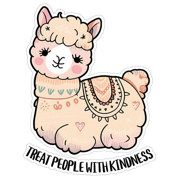 Treat People with Kindness Sticker 4 Inch — Waterproof Vinyl Decal Positive Vibes Harry Styles