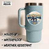 Glacier Bay National Park Alaska Sticker 4 Inch 2-Pack Souvenir - Waterproof Vinyl Decal for Laptop Water Bottle Car Tumbler - Durable Funny Aesthetic Long-Lasting Stickers for Adults ID45039 2