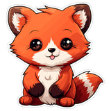 Red Panda Sticker 4 Inch — Waterproof Vinyl Decal Firefox Bamboo Cute 9