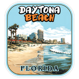 Daytona Beach Florida Sticker 4 Inch — Waterproof Vinyl Decal Ocean Coastal 8