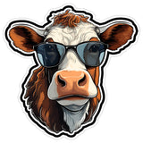 Cow Sticker 4 Inch — Waterproof Vinyl Decal Cattle Farm Animal Livestock 8