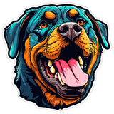 Rottweiler Sticker 4 Inch — Waterproof Vinyl Decal Rottie Guard Working Dog 9