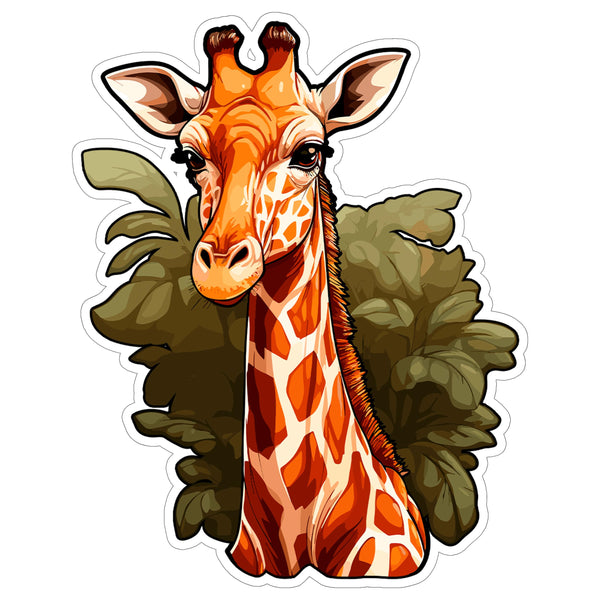 Giraffe Sticker 4 Inch — Waterproof Vinyl Decal Safari African Tallest