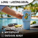 Banjo Frog Sticker 4 Inch — Waterproof Vinyl Decal Bluegrass Amphibian Pun 3