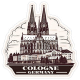 Cologne Germany Sticker 4 Inch — Waterproof Vinyl Decal City Travel Souvenir 8