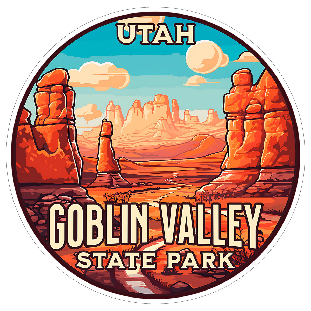 Goblin Valley State Park Utah Sticker 4 Inch — Waterproof Vinyl Decal Nature